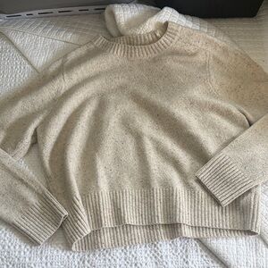 Universal Thread Women's Speckled Crewneck Sweater in Oatmeal